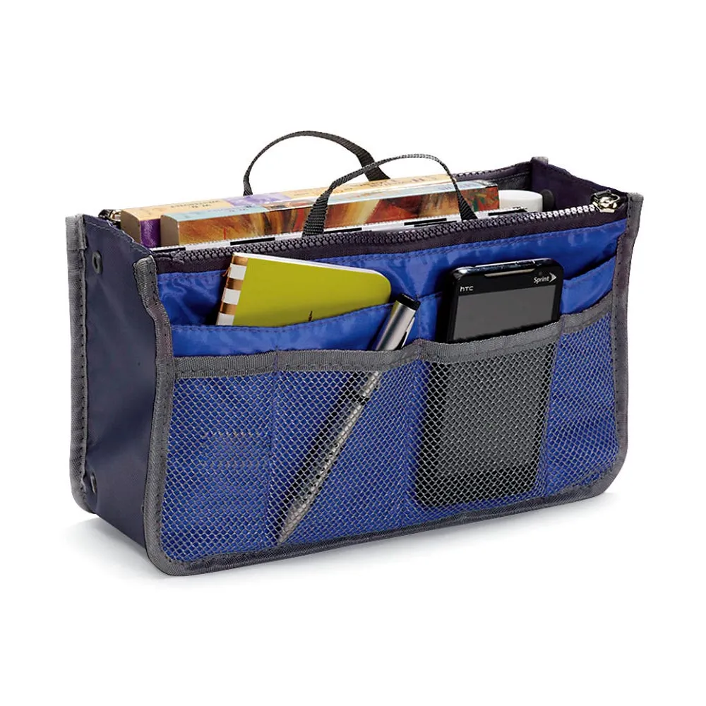 1pc Women Pocket Large Travel Insert Handbag Tote Organizer Tidy Bag Purse Pouch