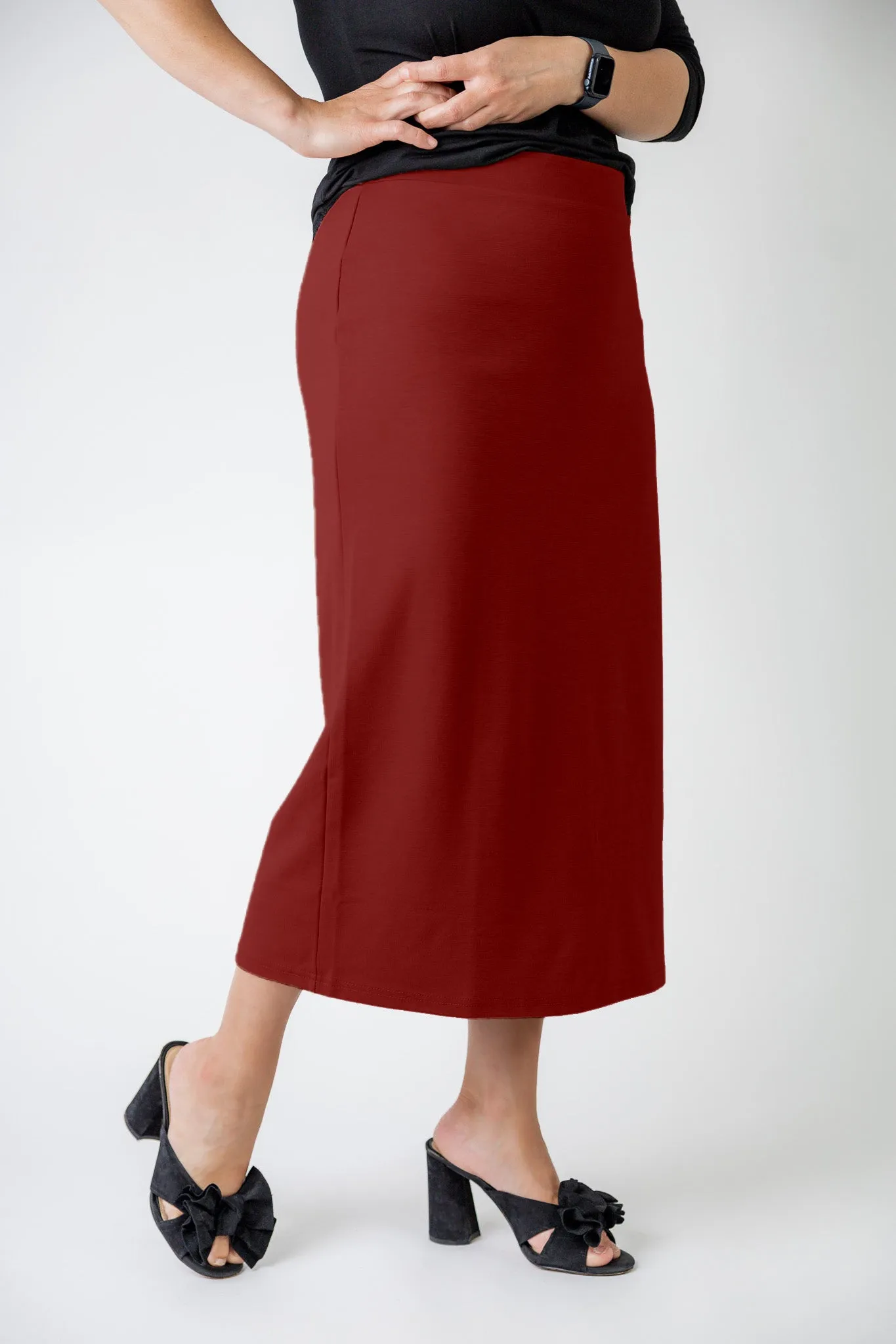 31" Relaxed Midi Skirt