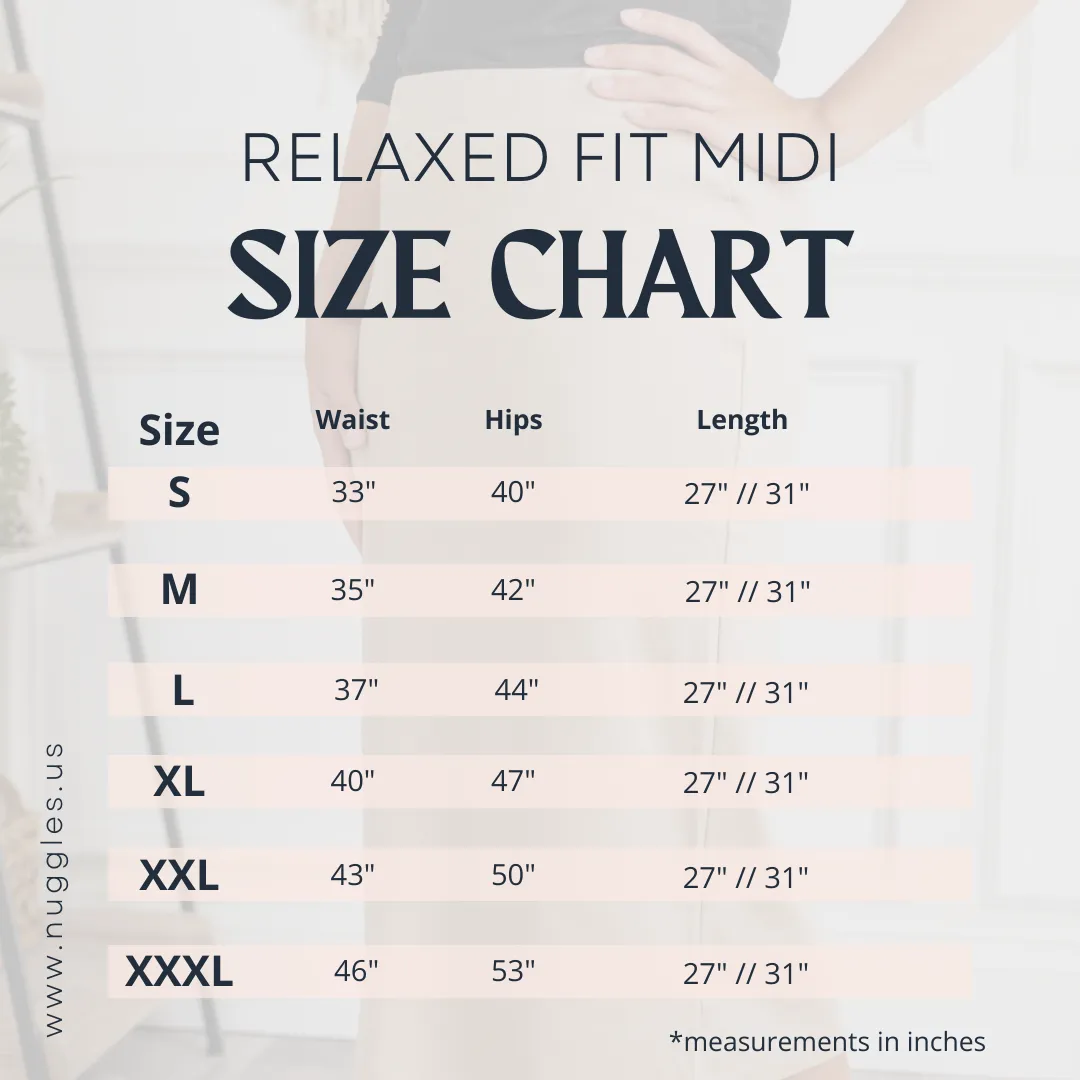 31" Relaxed Midi Skirt