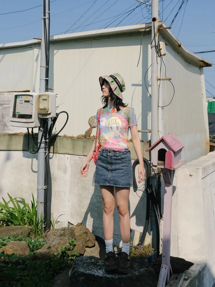 A-line denim skirt【s0000008735】
