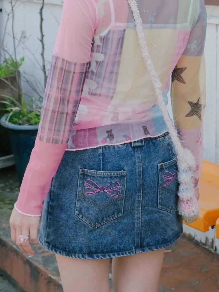 A-line denim skirt【s0000008735】