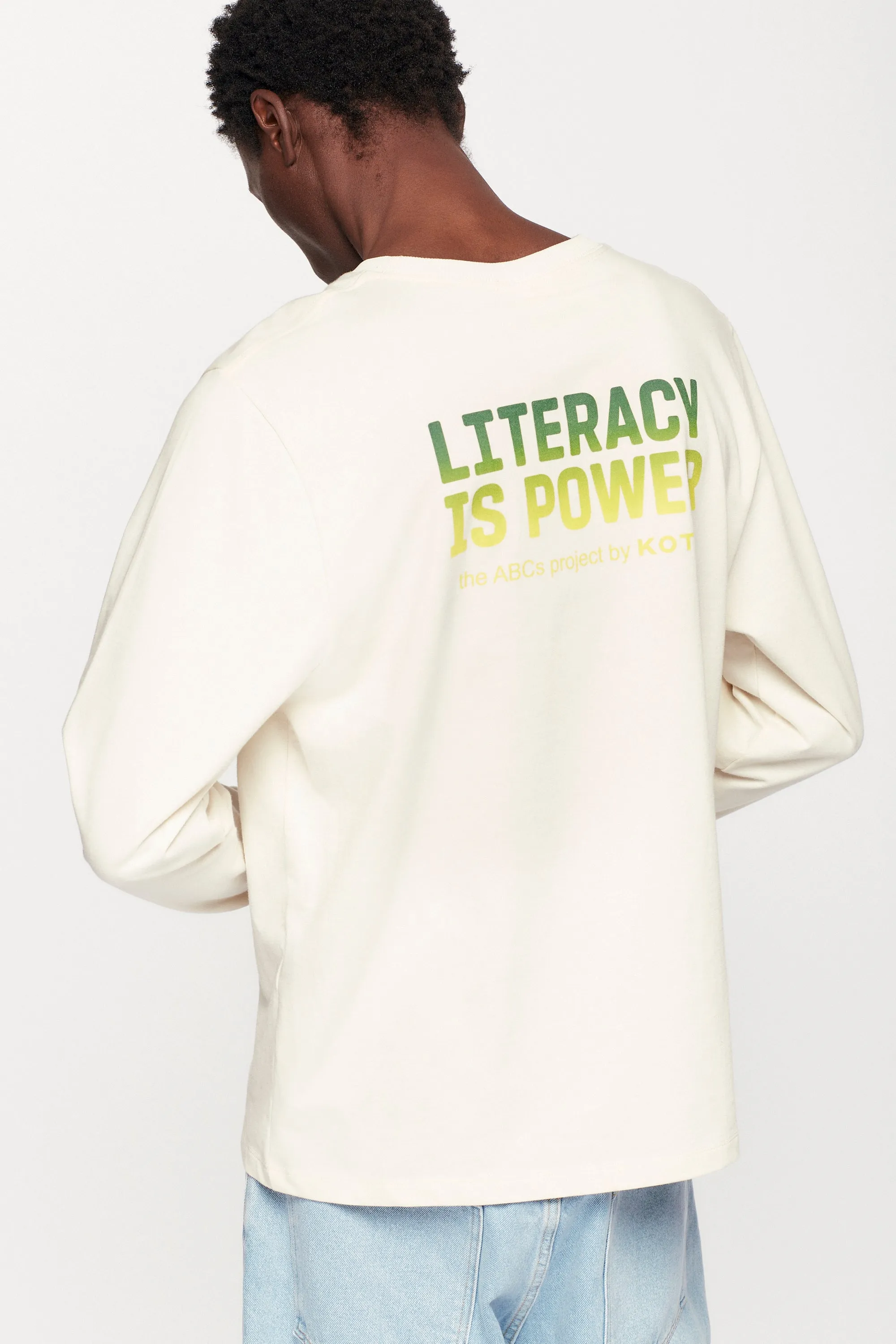 ABCs Graphic Longsleeve in Natural