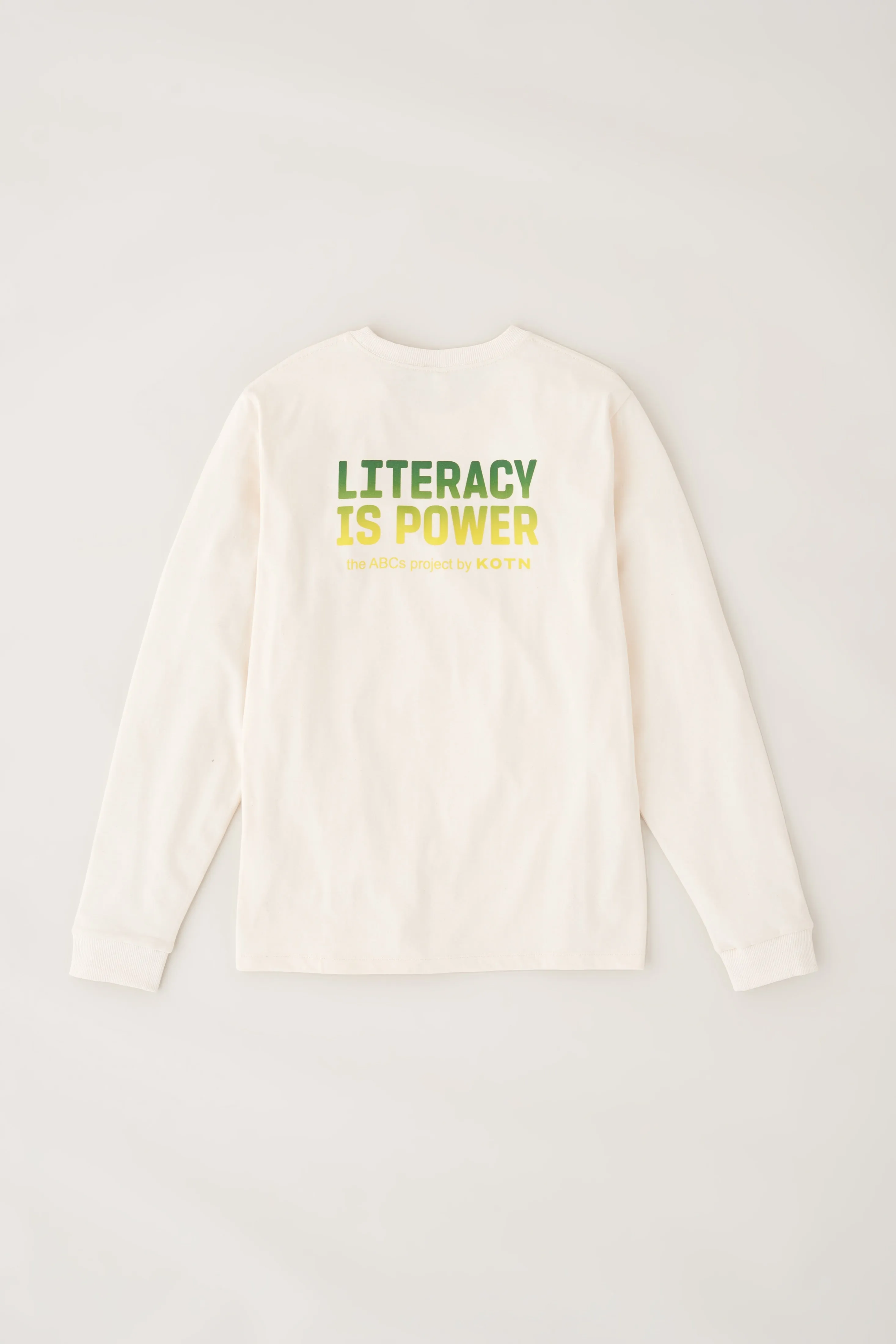ABCs Graphic Longsleeve in Natural
