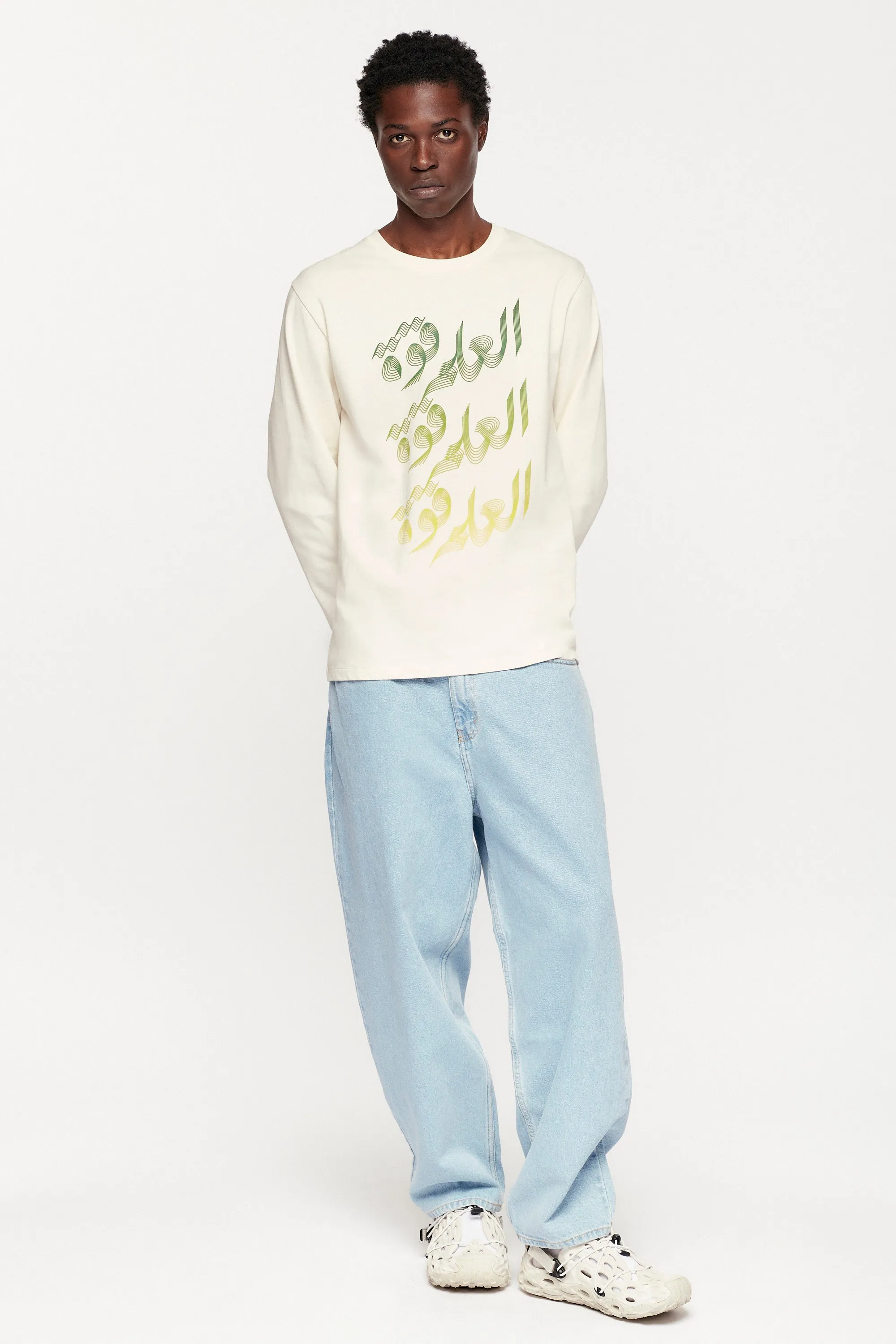 ABCs Graphic Longsleeve in Natural