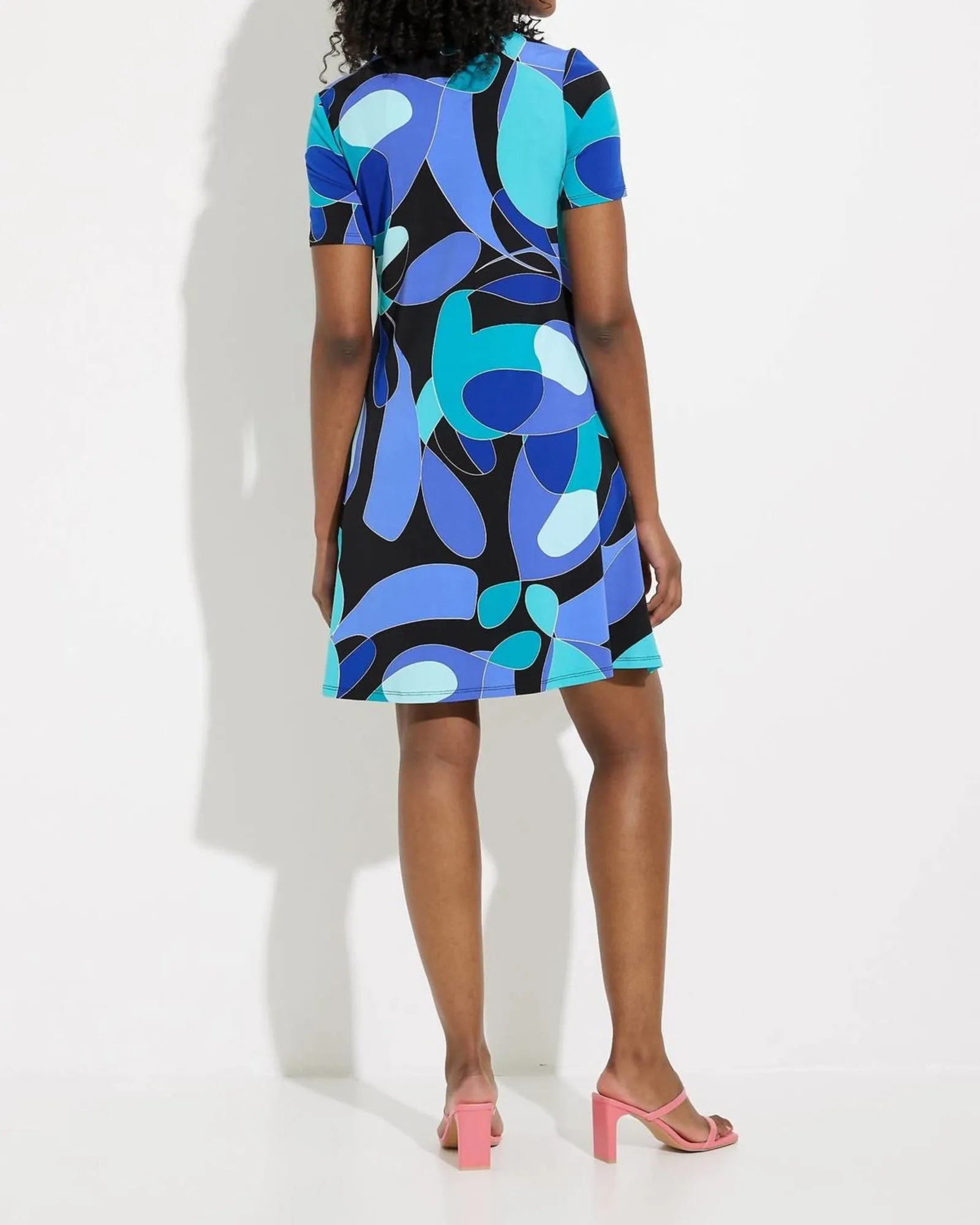 Abstract Print Dress In Black/Multi | Black/Multi