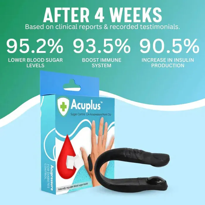 Acuplus  Sugar Control Acupressure Point Clip - Buy 1 Get 1 FREE