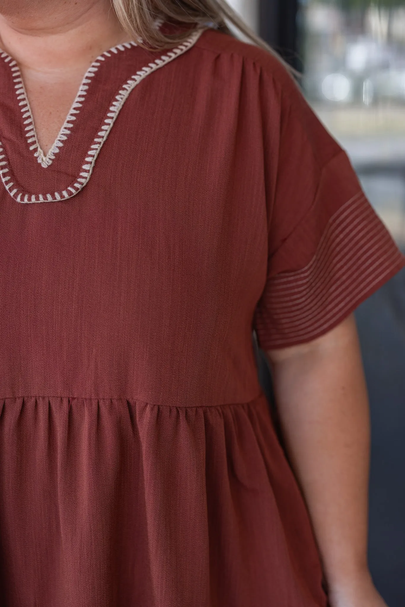 Adventuress Spirit Brown Tiered Dress