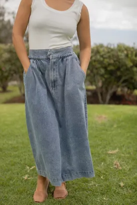 Alana Denim Skirt - Light Wash