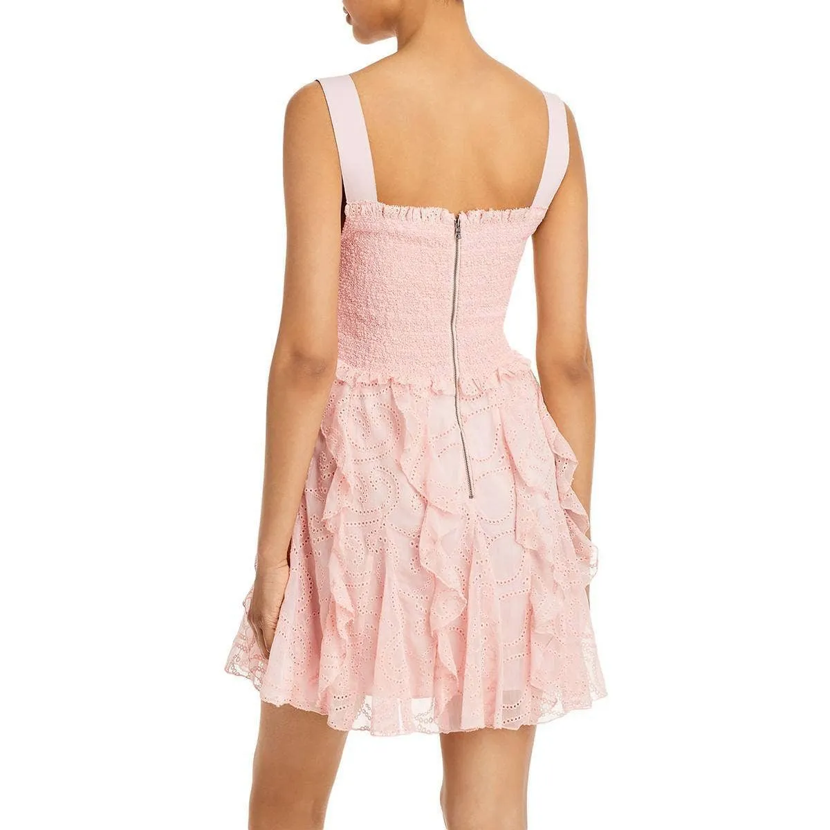 ALICE   OLIVIA Jocelyn Smocked Mini Dress