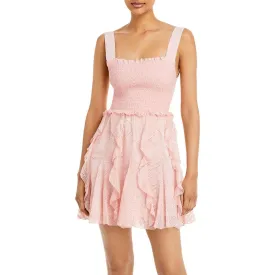 ALICE   OLIVIA Jocelyn Smocked Mini Dress