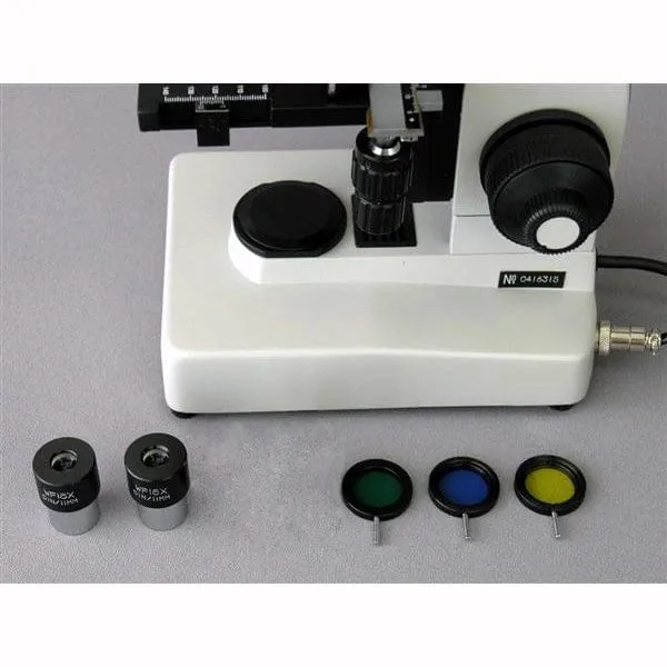 AmScope ME300 Series Metallurgical Trinocular Compound Microscope 40X-1000X Magnification with 16MP USB 3.0 Camera
