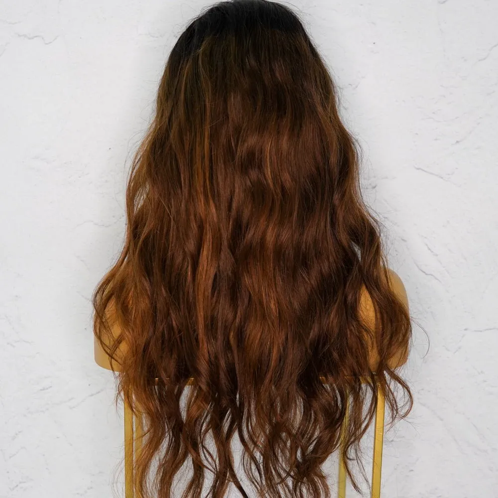 ANASTASIA Ombre Human Hair Lace Front Wig ** READY TO SHIP **
