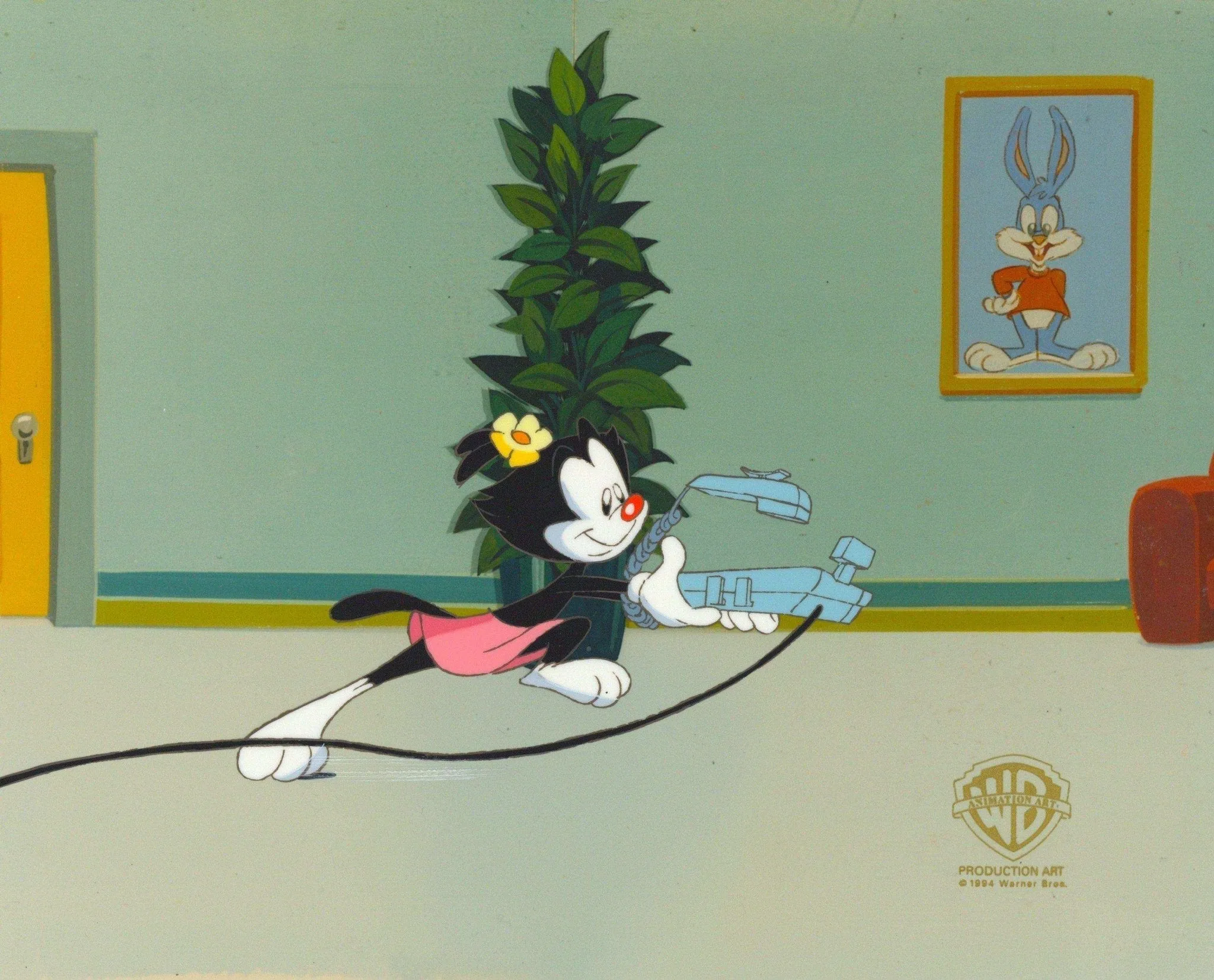 Animaniacs Original Production Cel with Matching Drawing: Dot
