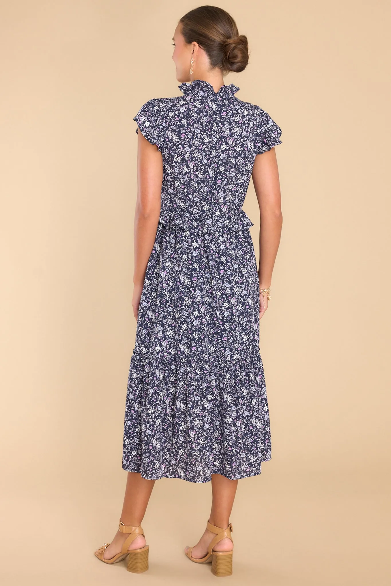 Anything You Want Navy Floral Dress