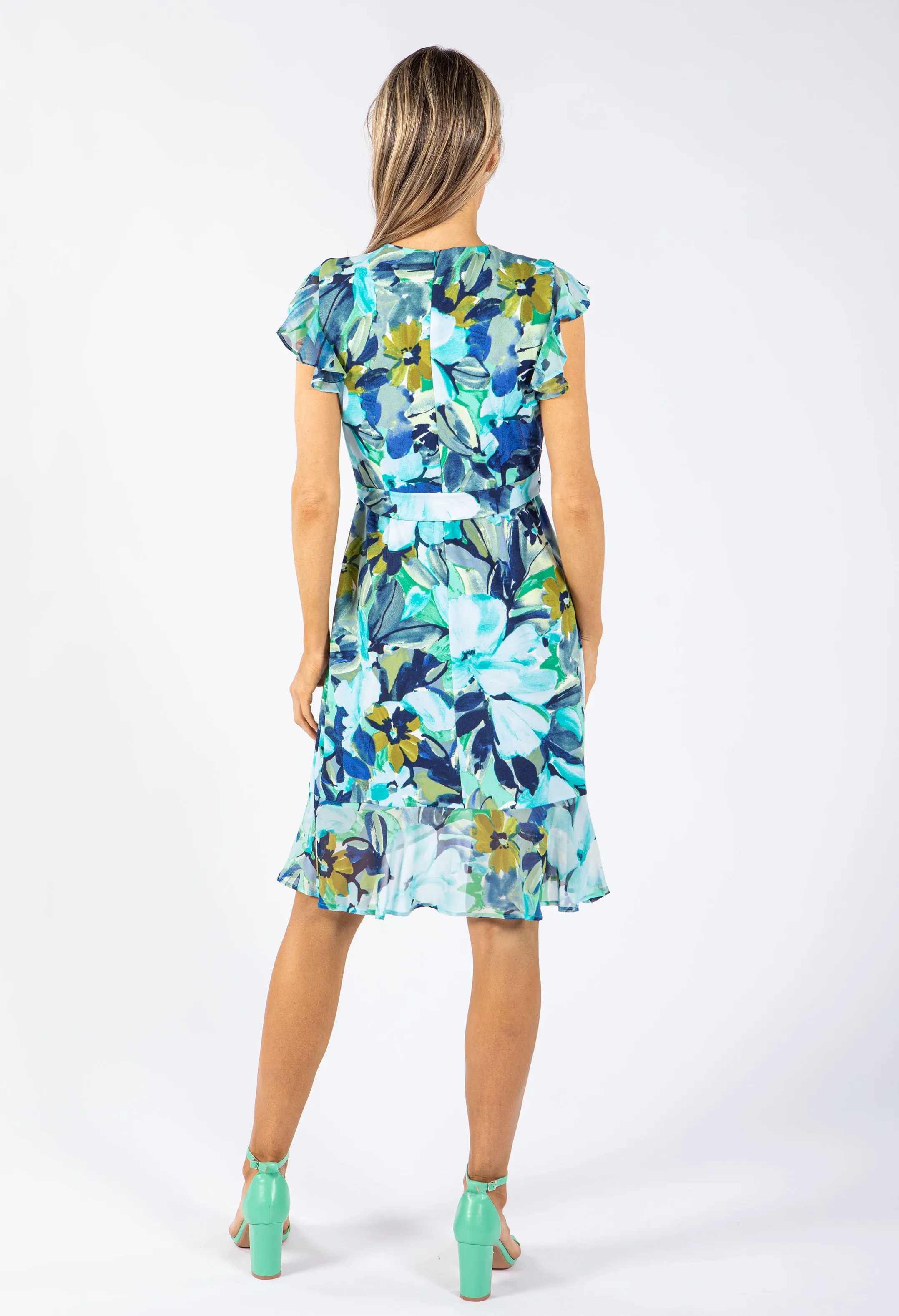 Aqua Bloom Dress