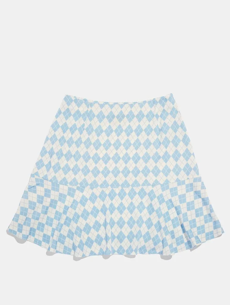 Argyle Flippy Mini Skirt