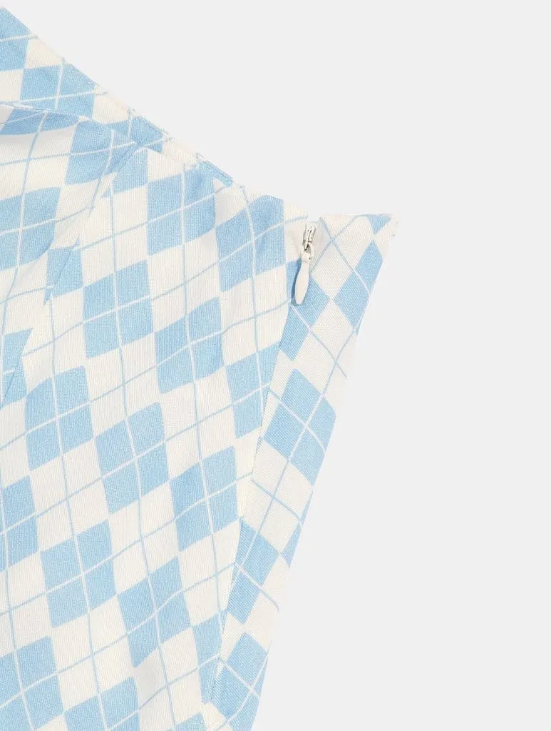 Argyle Flippy Mini Skirt
