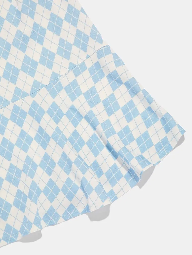 Argyle Flippy Mini Skirt