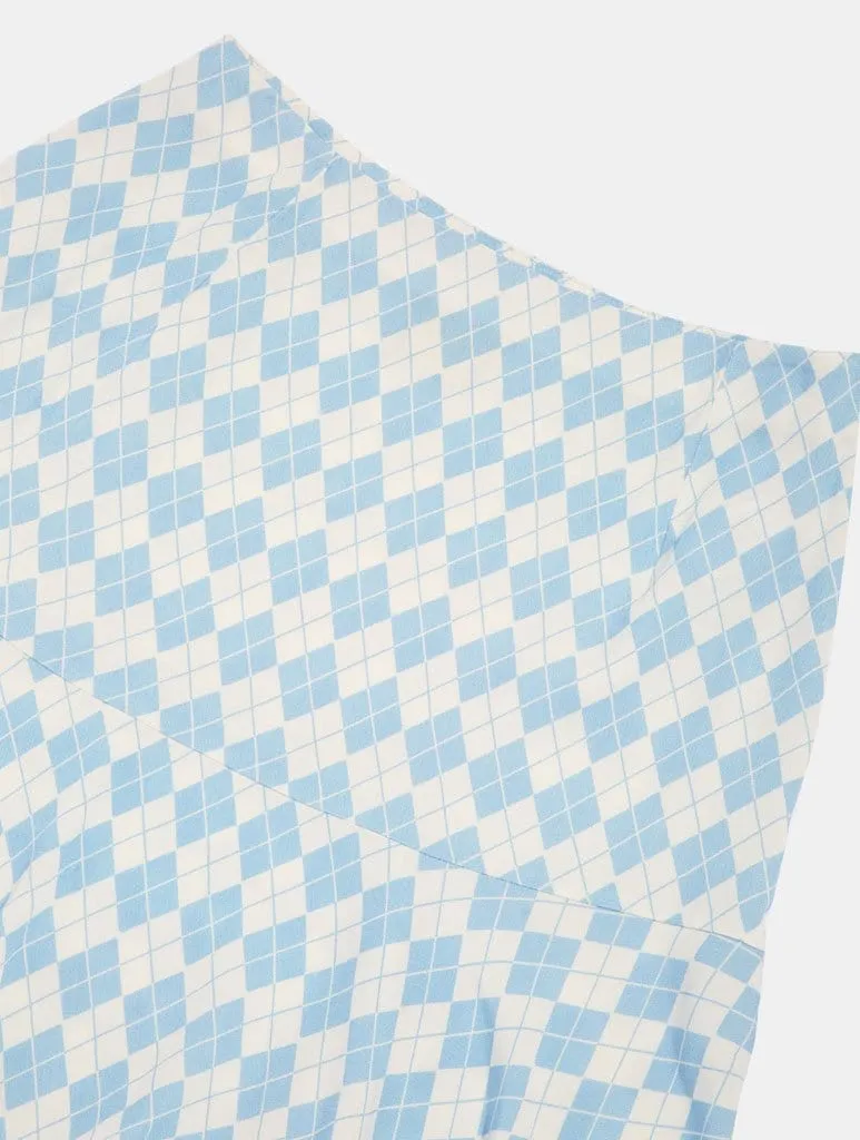 Argyle Flippy Mini Skirt