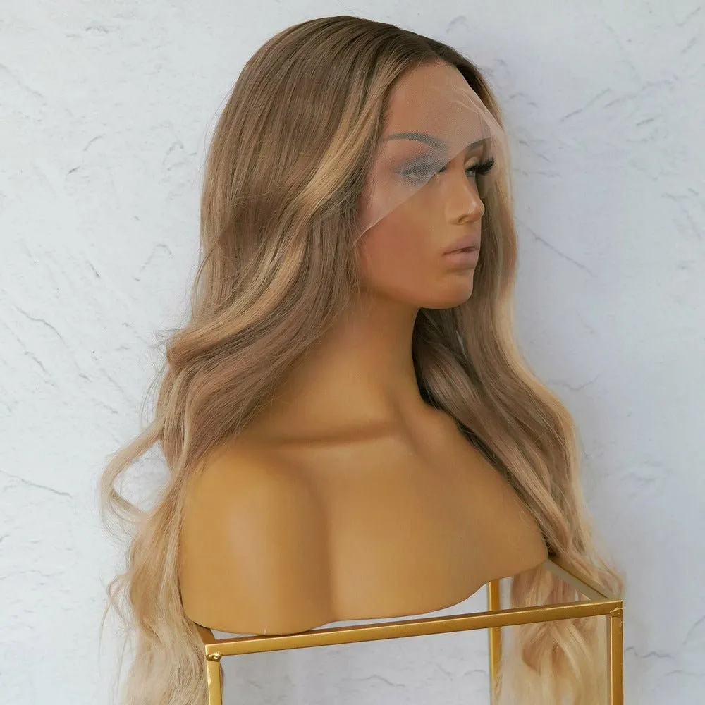 ARIA Mixed Blonde Ombre Human Hair Full Lace Wig