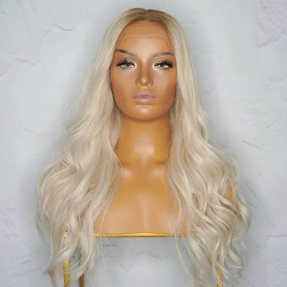 AVALON Blonde Human Hair Lace Front Wig