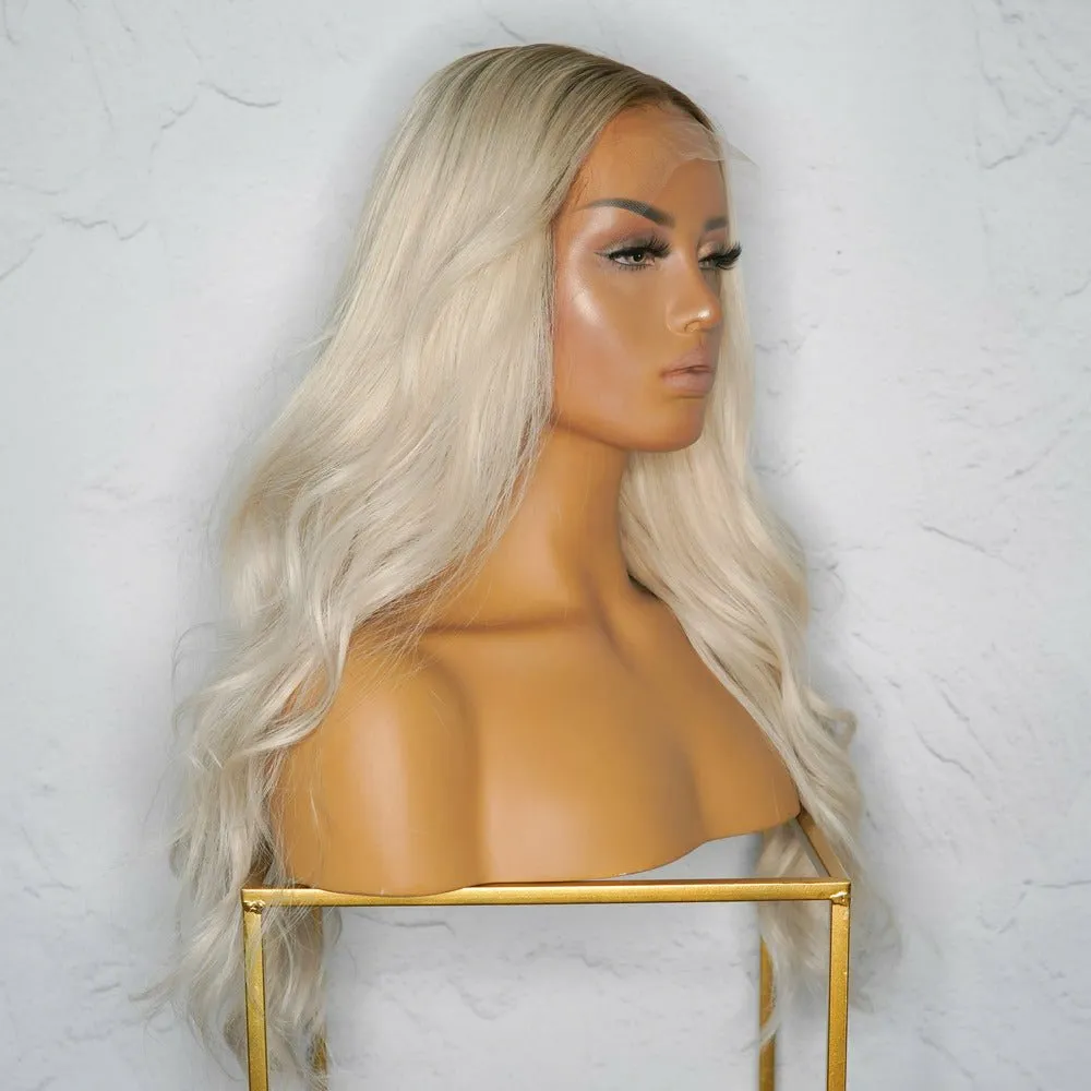 AVALON Blonde Human Hair Lace Front Wig