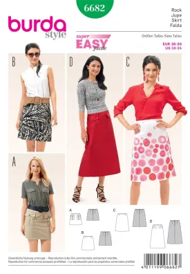 BD6682 Women's Skirt Sewing Pattern