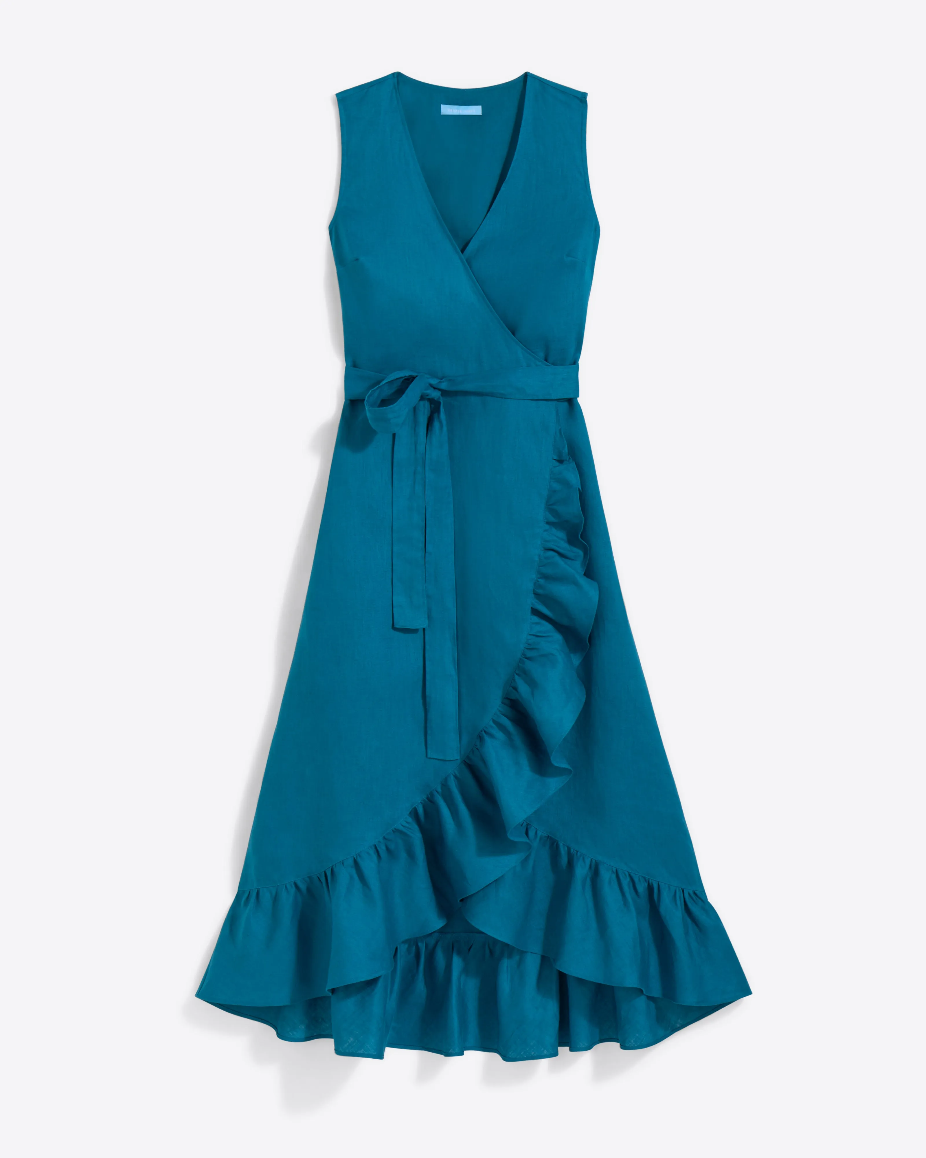 Billie Wrap Dress in Linen
