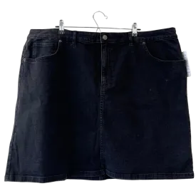 black denim mini skirt - US 22