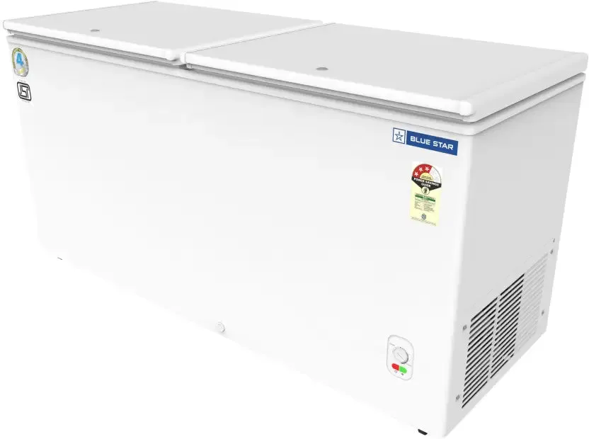 Blue Star CF3-300MEW 301 L Double Door Standard Deep Freezer  (White, 3 Star)