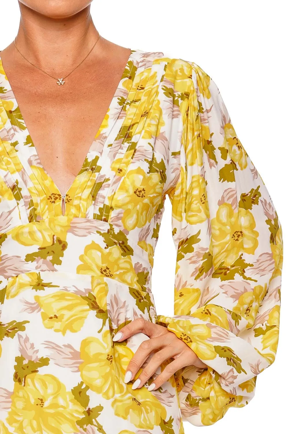 Blythe Isadora Floral Long Sleeve Mini Dress