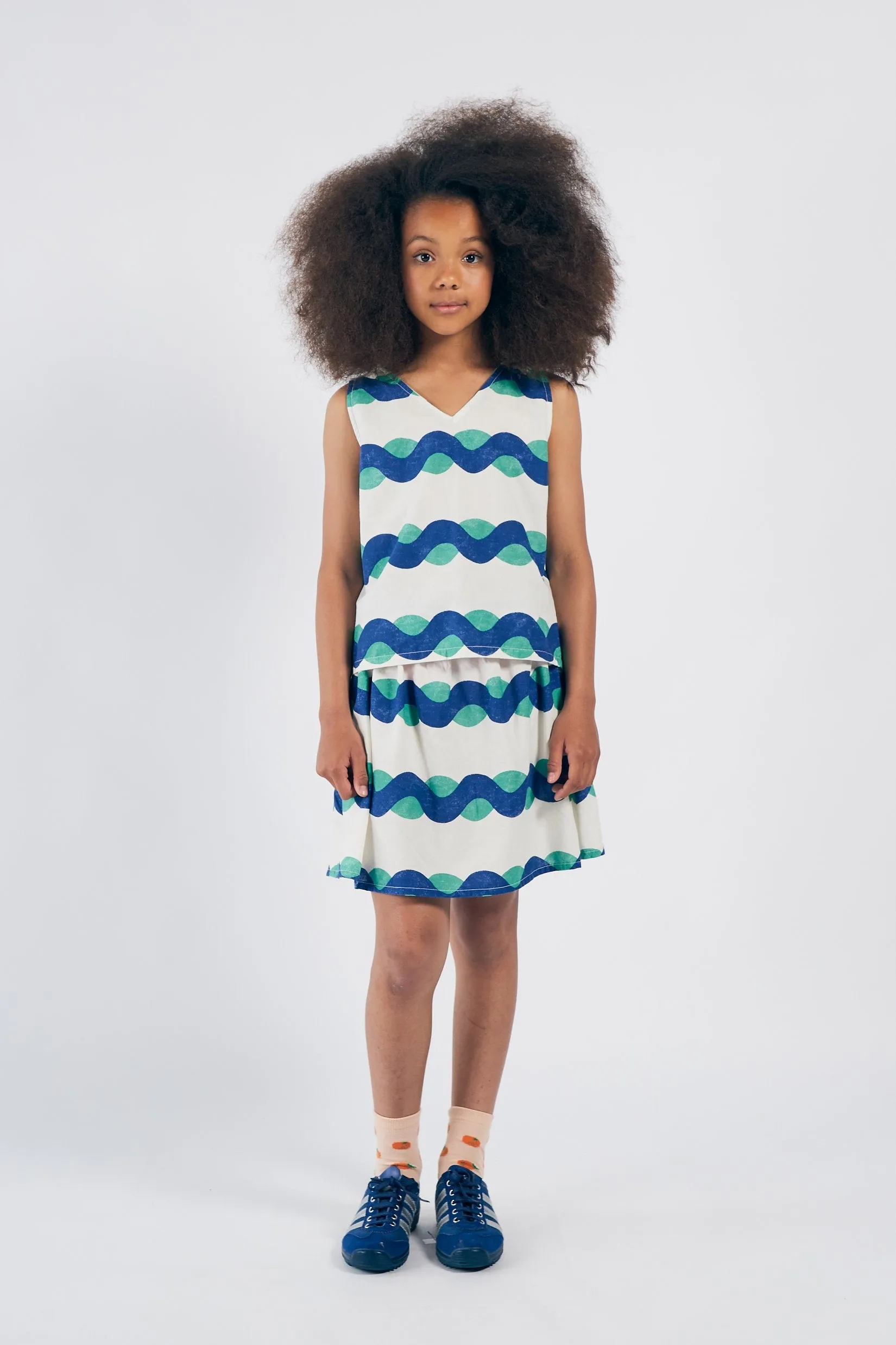 Bobo Choses All Over Sea Flared Skirt
