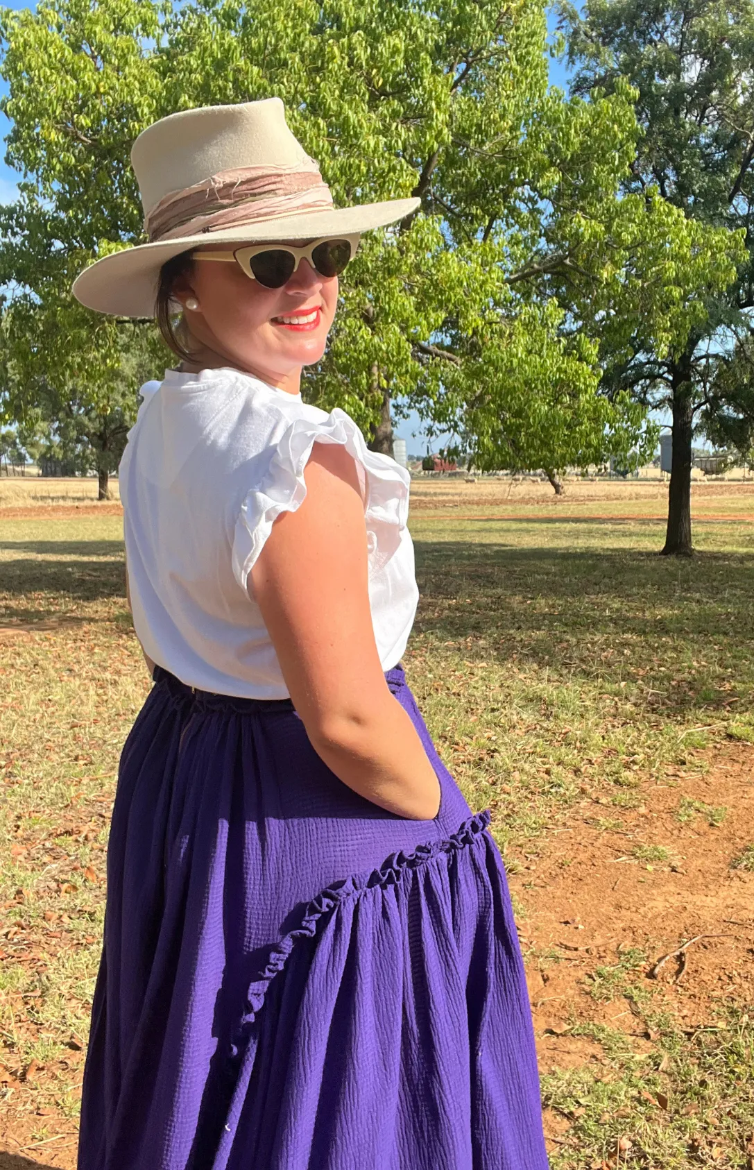Bolide Waffle Skirt - Purple