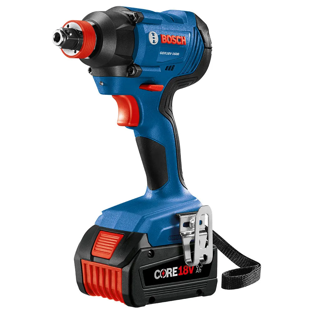 Bosch GDX18V-1600B12 18 V 1/4" and 1/2" Two-In-One Bit/Socket Impact Driver Kit