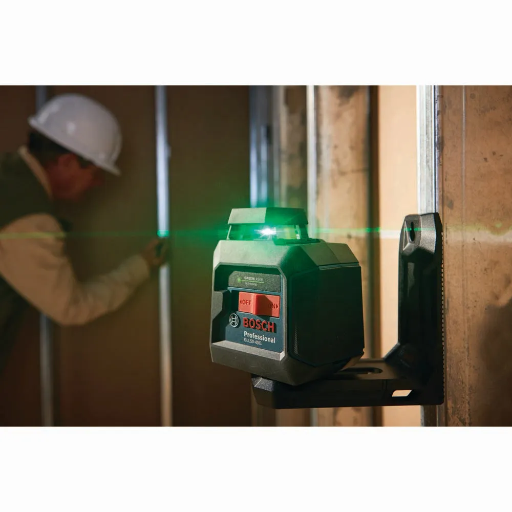 Bosch GLL50-40G Green-Beam Self-Leveling 360° Cross-Line Laser