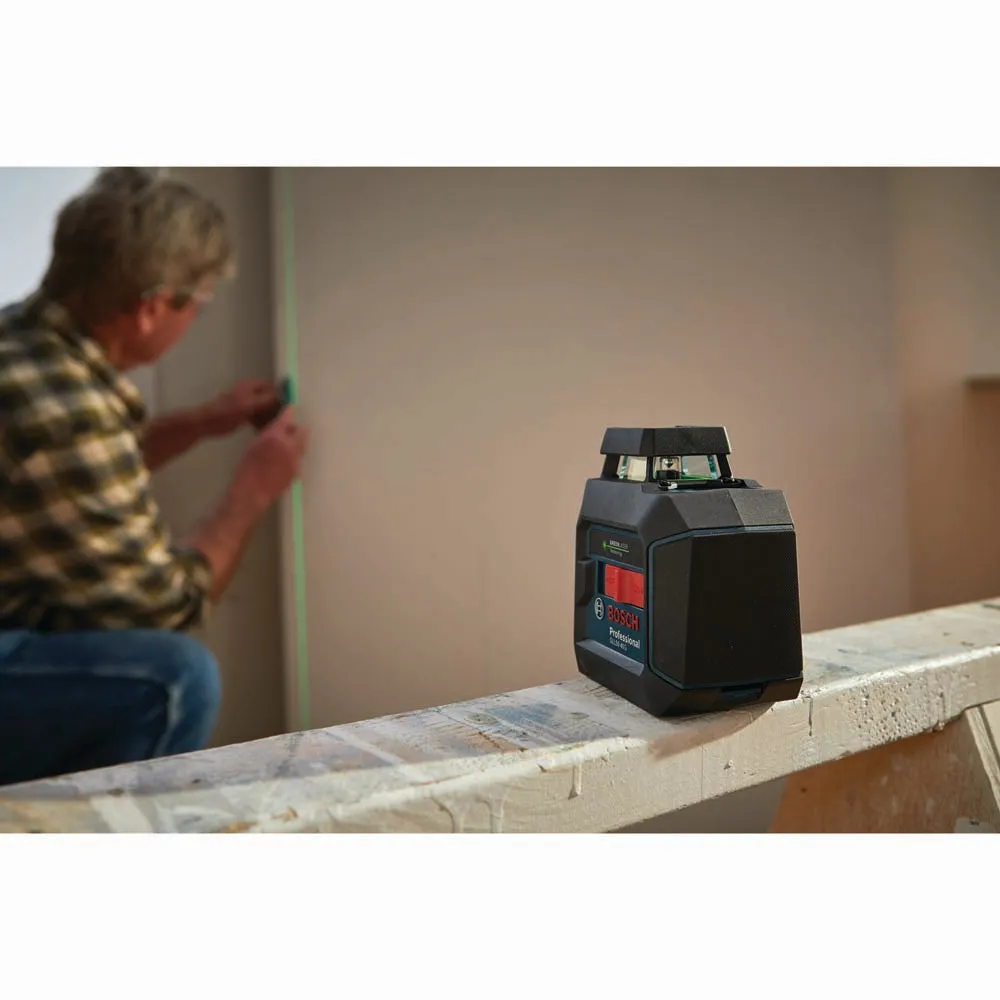 Bosch GLL50-40G Green-Beam Self-Leveling 360° Cross-Line Laser