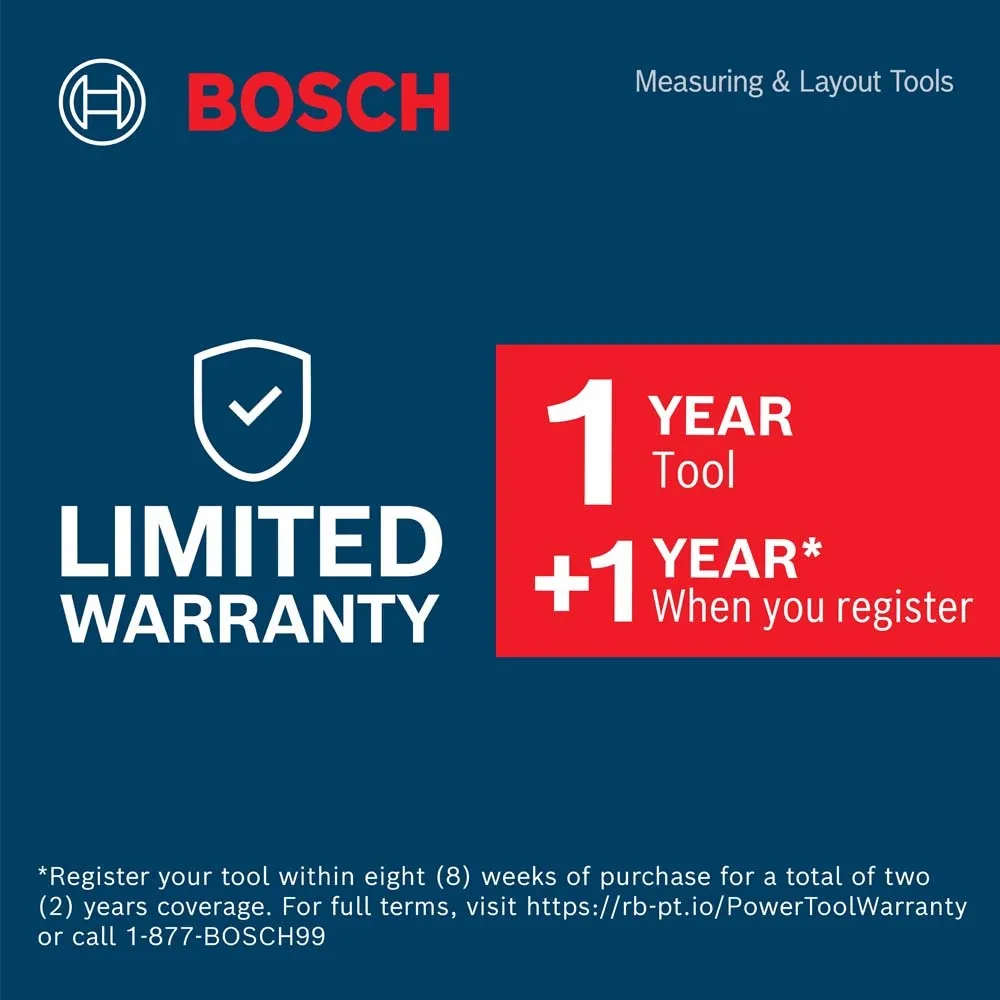 Bosch GLL50-40G Green-Beam Self-Leveling 360° Cross-Line Laser