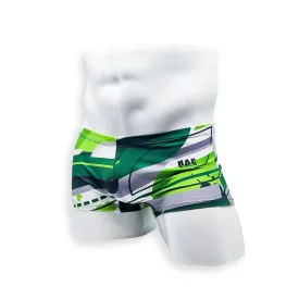 Box Cut Swim Trunk - Green Flash