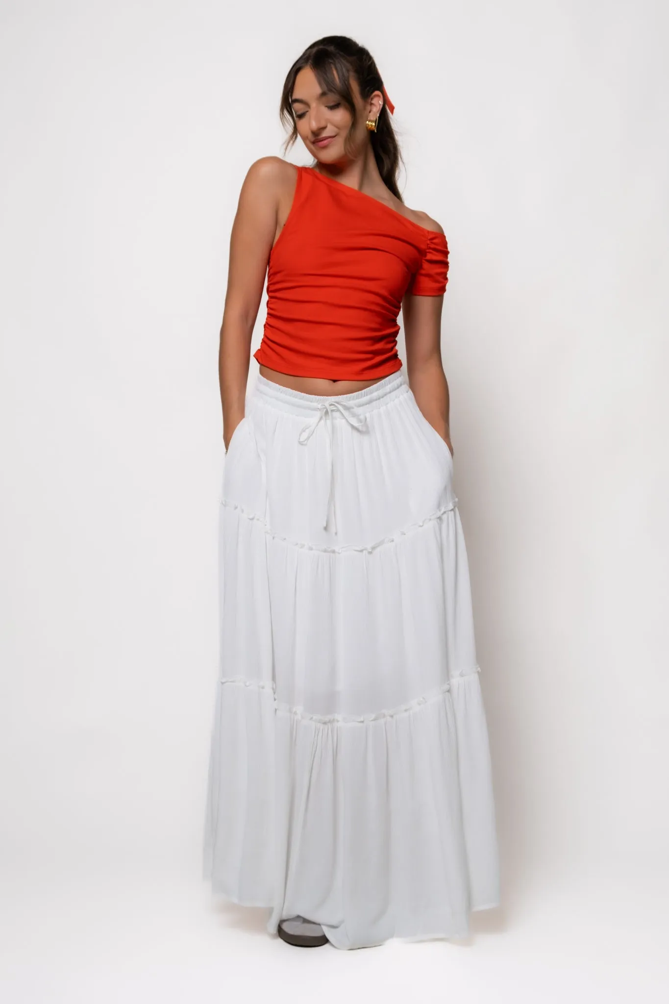 Bria Tiered Maxi Skirt
