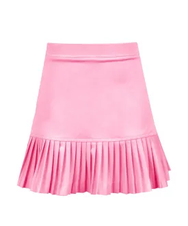 Bubble Gum Mini Pleat Skirt