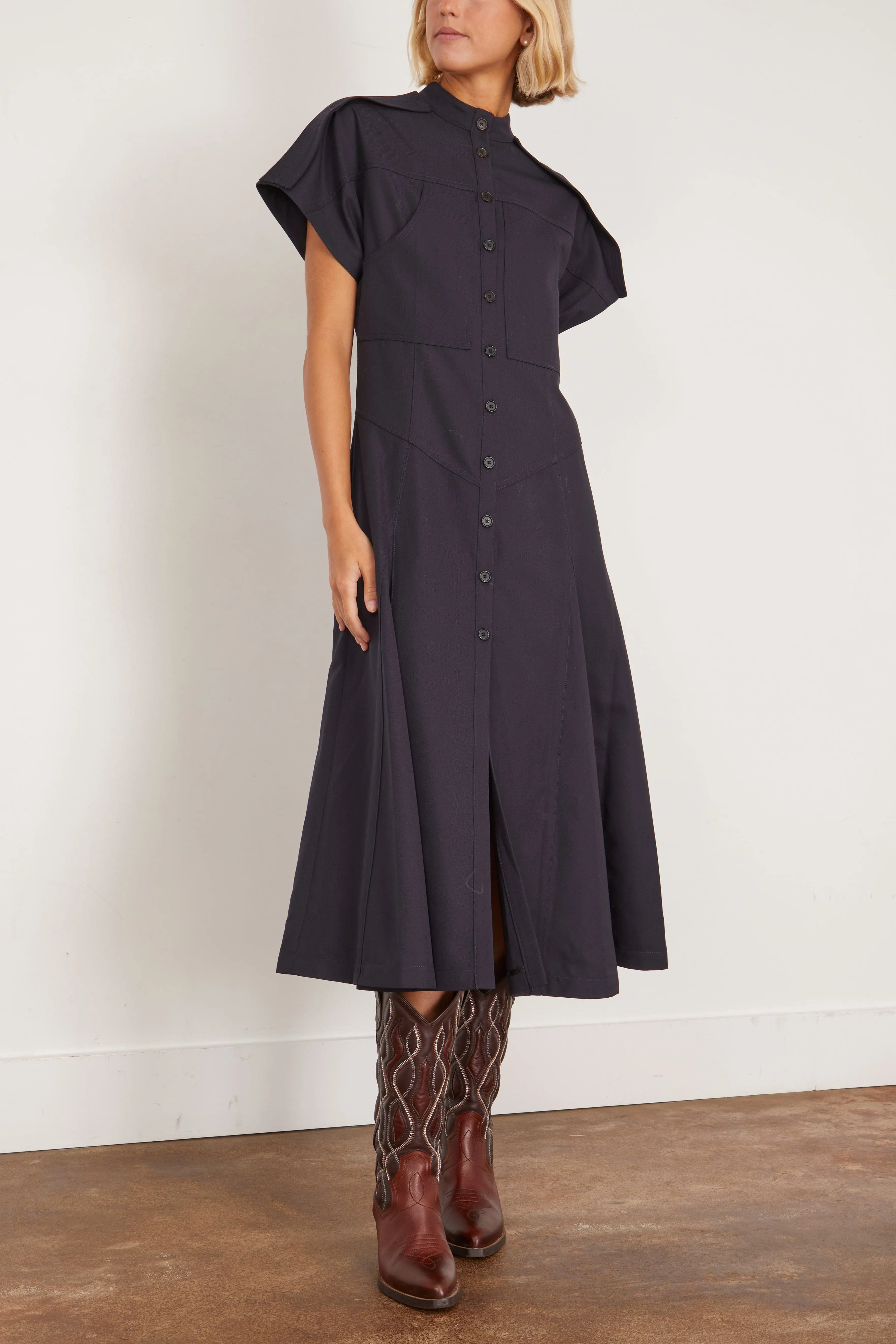 Calvin Dress in Navy