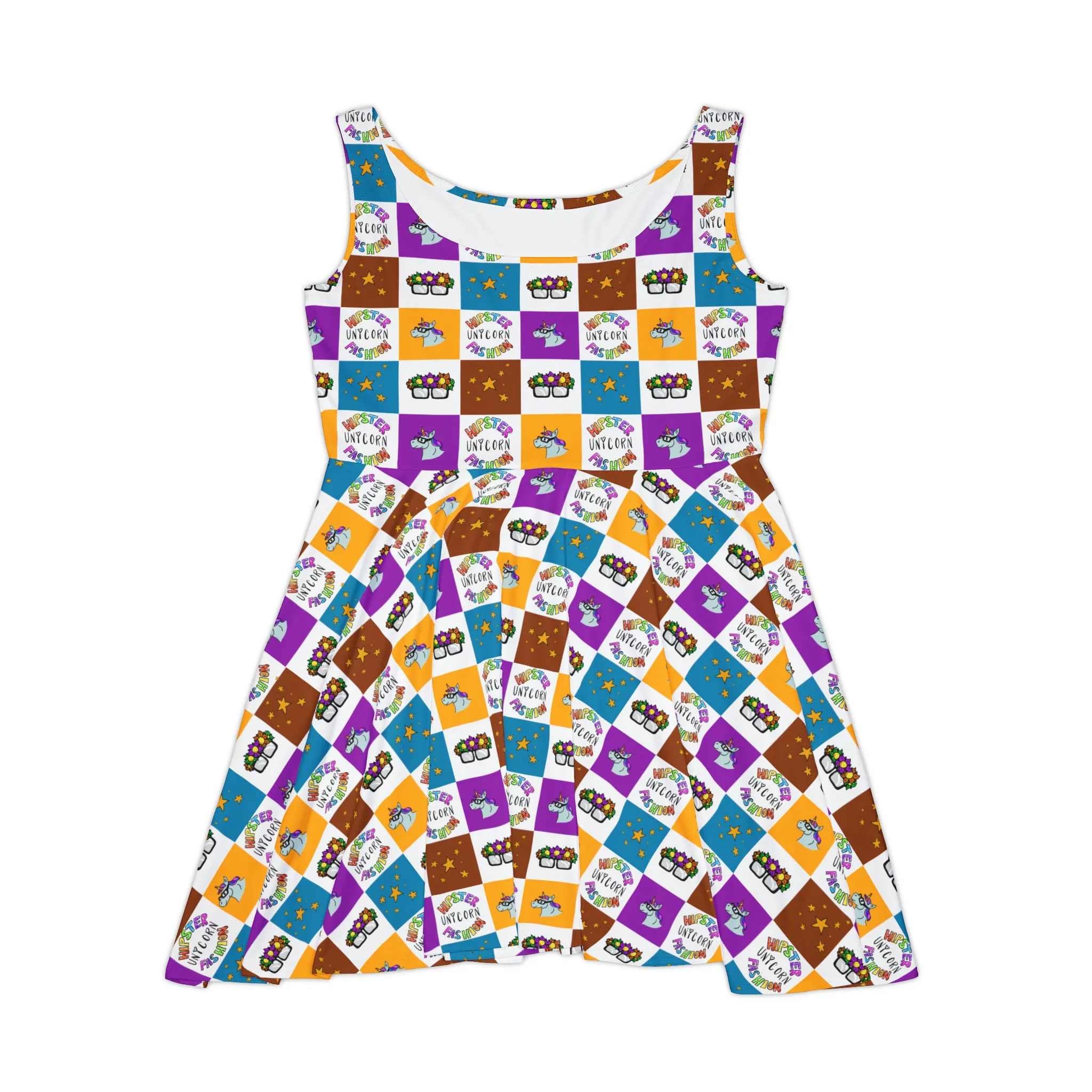 Checkered Unicorn Dress