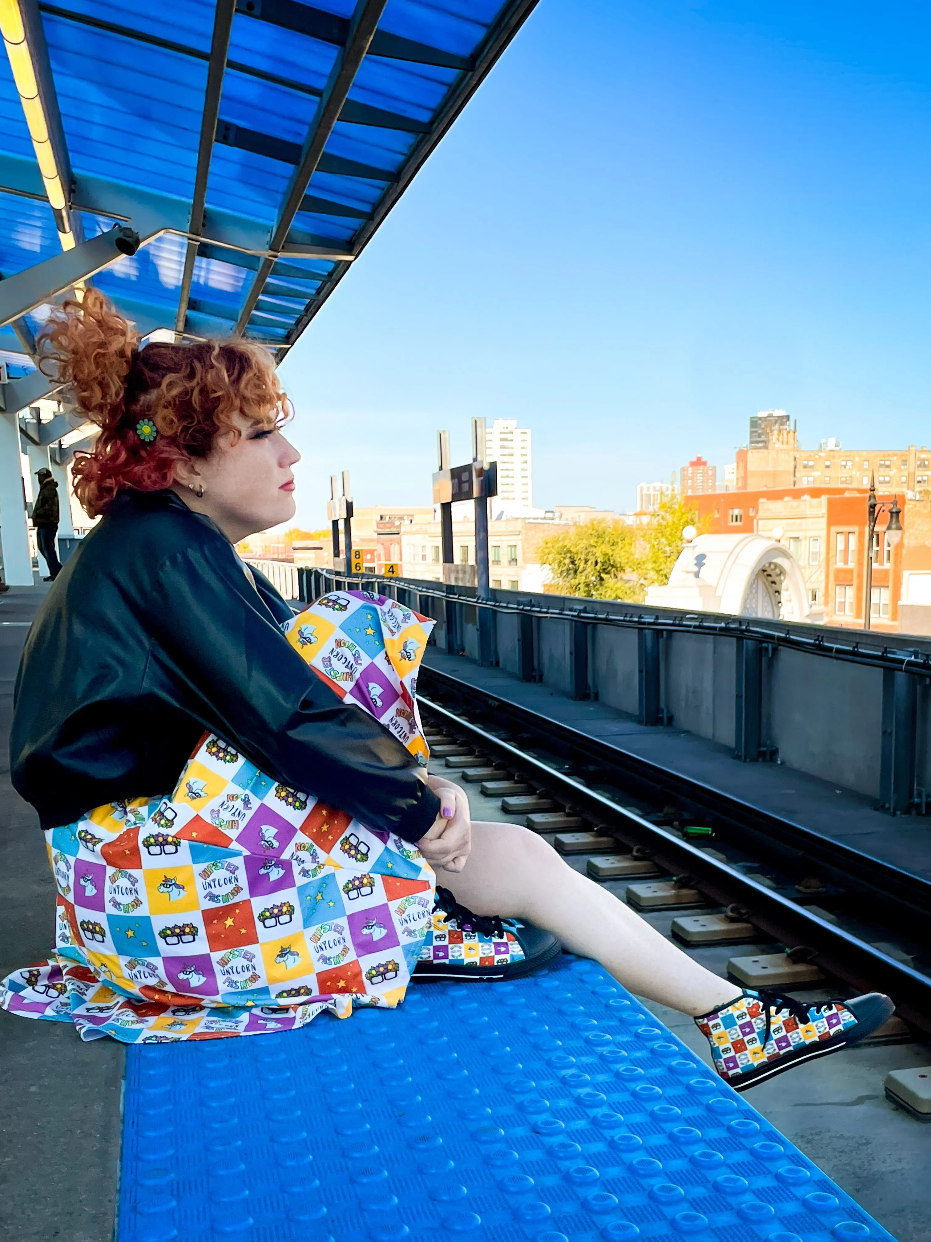 Checkered Unicorn Dress