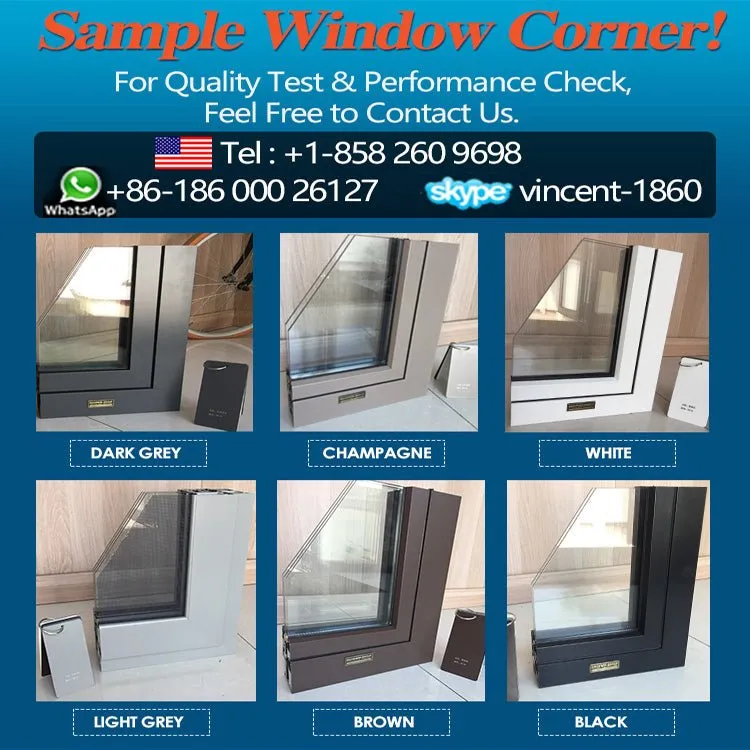China Factory Promotion awning window price glass