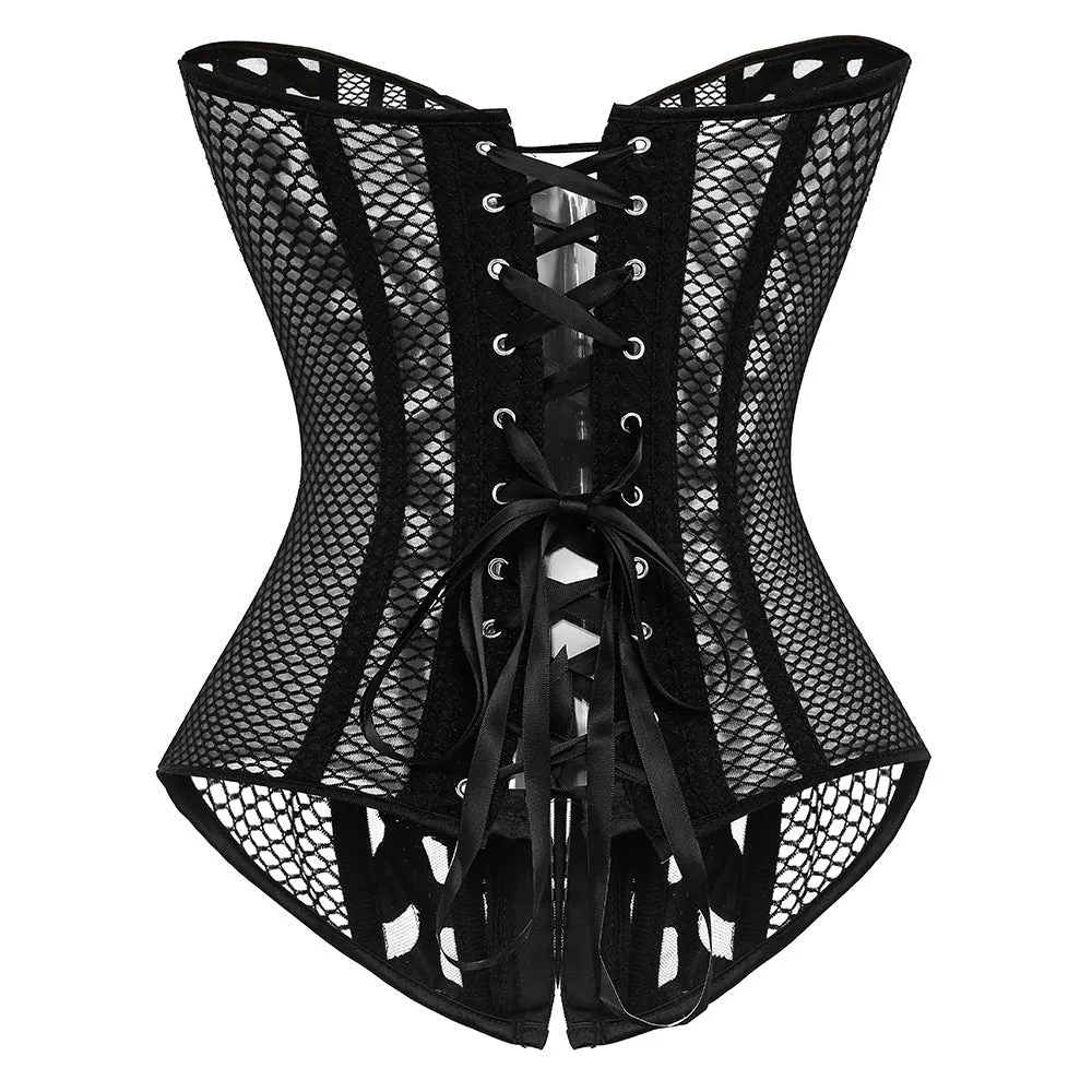 🔥Clearance Sale Alert:  Hollow Out Breathable Corset - Black / S