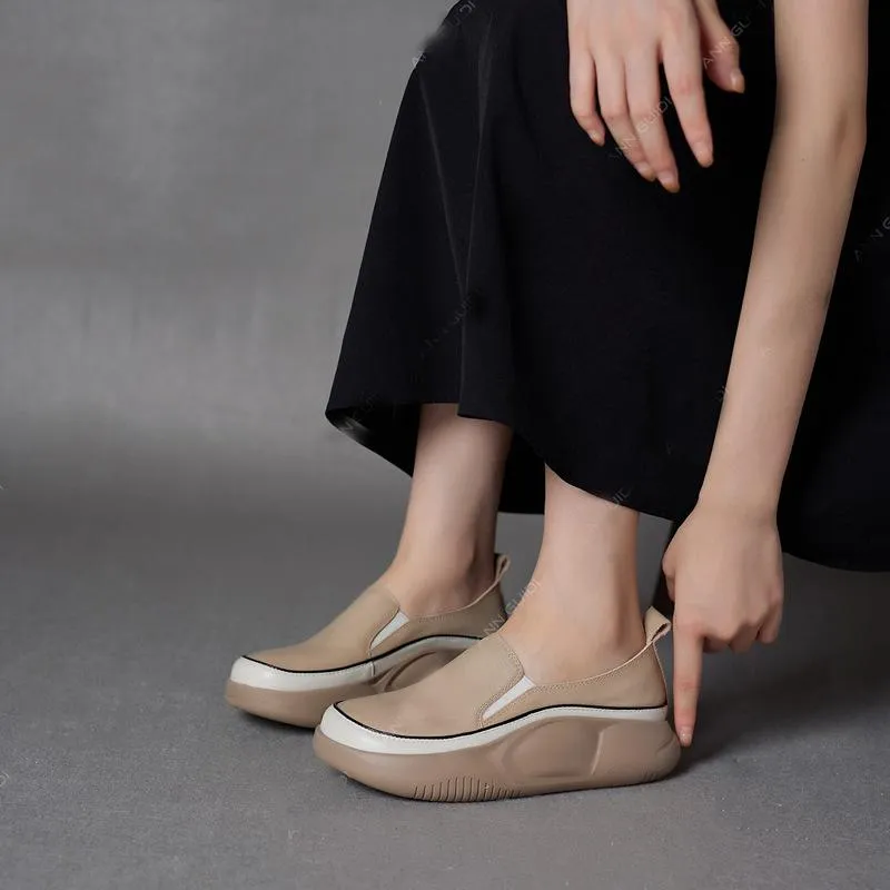 🔥Clearance Sale Alert:  Women Thick Sole Shoes - Apricot, Green, White / US Size: 4.5-8