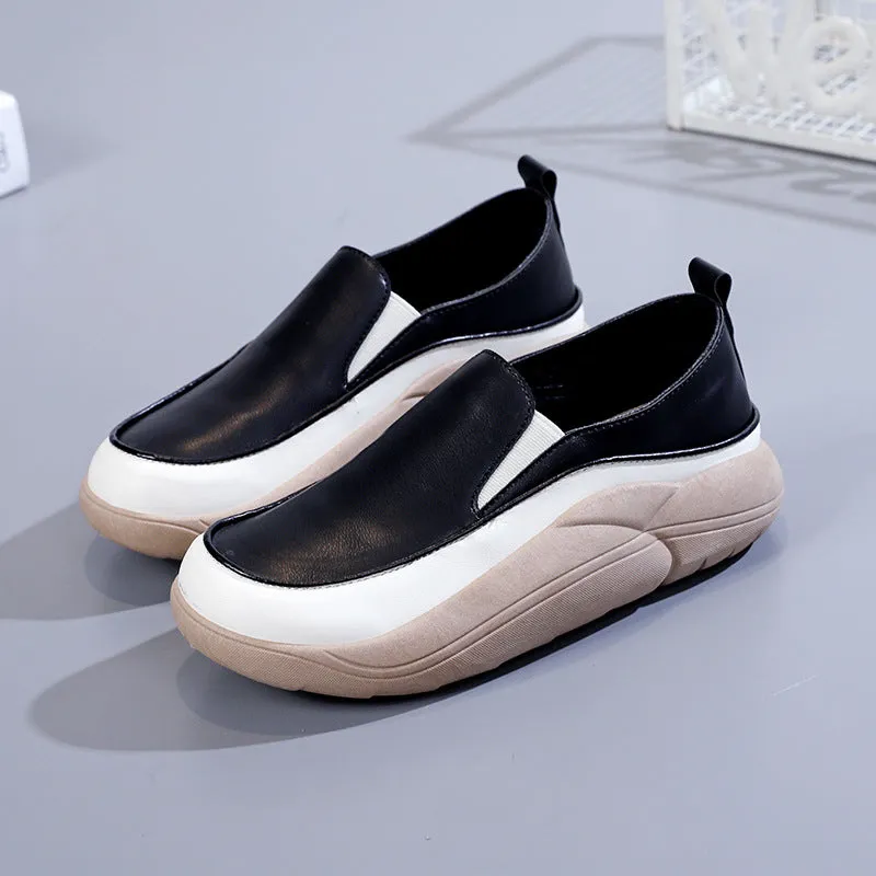 🔥Clearance Sale Alert:  Women Thick Sole Shoes - Apricot, Green, White / US Size: 4.5-8