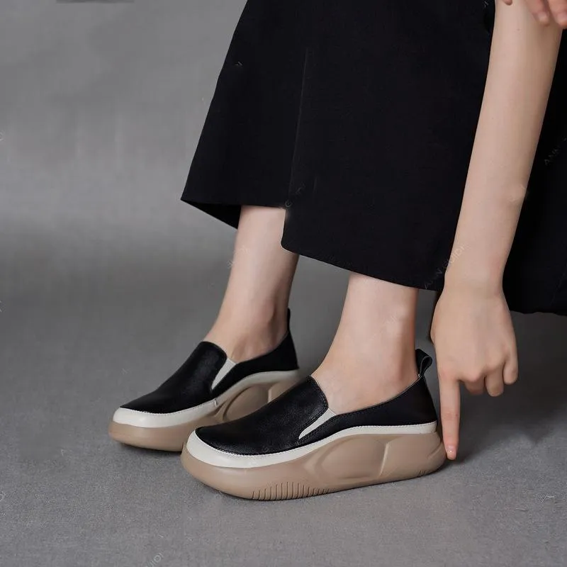 🔥Clearance Sale Alert:  Women Thick Sole Shoes - Apricot, Green, White / US Size: 4.5-8