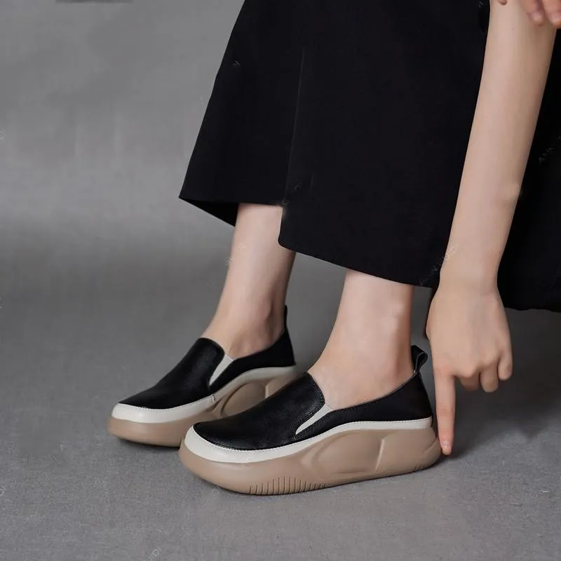 🔥Clearance Sale Alert:  Women Thick Sole Shoes - Apricot, Green, White / US Size: 4.5-8