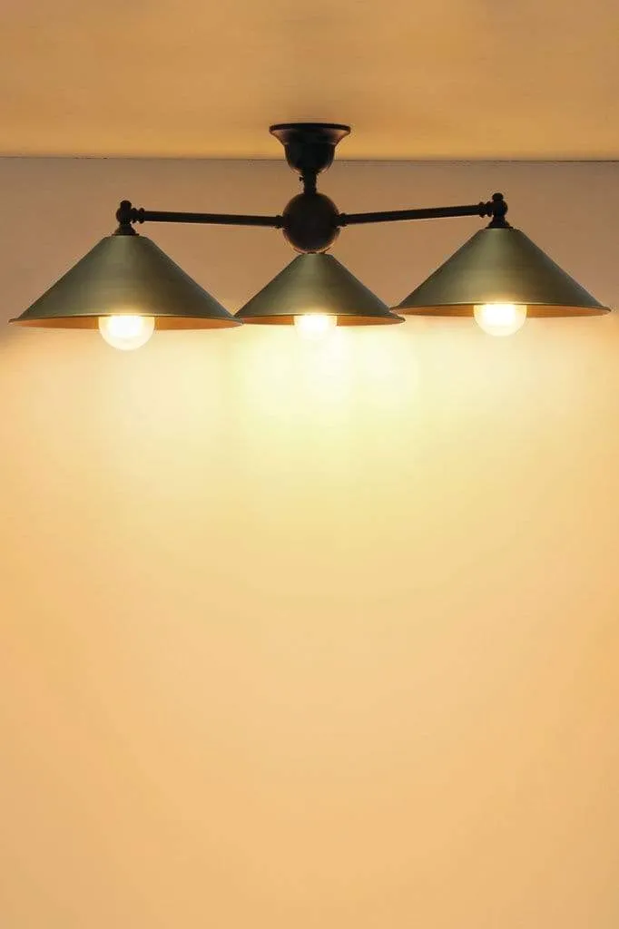 Cone 3 Arm Ceiling Light